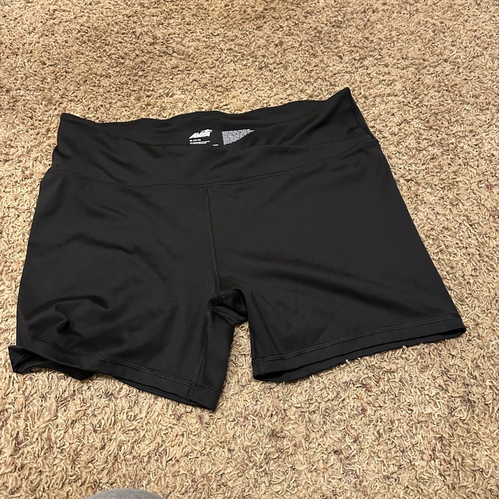 Avia Black Athletic Shorts Moisture-Wicking Performance